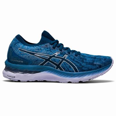 Női Asics Gel-Nimbus 23 Knit Futócipő AS7302695 Szürke/Kék